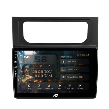 Touran 2003-2016 - Navigatie Android Volkswagen Touran 11-16 8GB | Hub64.ro
