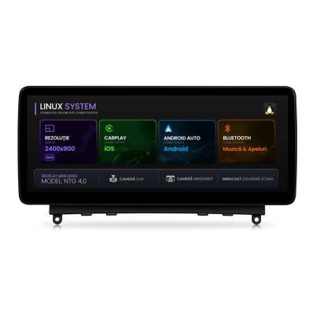 Navigații auto dedicate - Linux CarPlay Mercedes Benz C-Class W204 NTG 4.0 | Hub64.ro