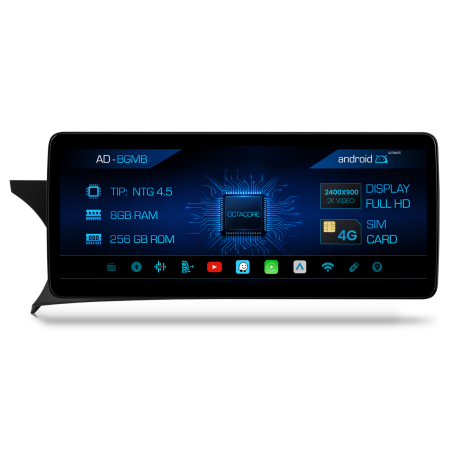 Navigații auto dedicate - Multimedia Android 13 MB W204 2011-2014 | Hub64.ro