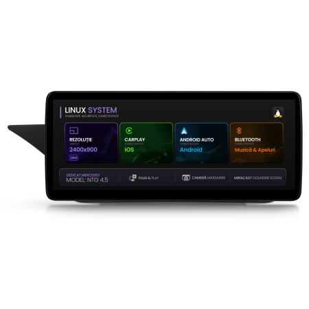 Navigații auto dedicate - Linux CarPlay Mercedes Benz E-Class W212 NTG 4.5 | Hub64.ro