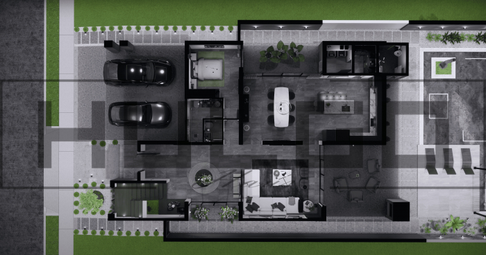 H001 Proiect P+1 14x22 525mp - HULGO Haus | Proiecte de Case Moderne, Exclusiviste și Funcționale, Design Premium pentru Locuințe de Lux și Eficiență Maximă [4]