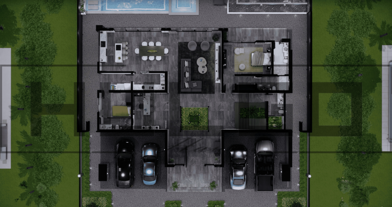 H003 Proiect P+1 21X18 630mp - HULGO Haus | Proiecte de Case Moderne, Exclusiviste și Funcționale, Design Premium pentru Locuințe de Lux și Eficiență Maximă [4]