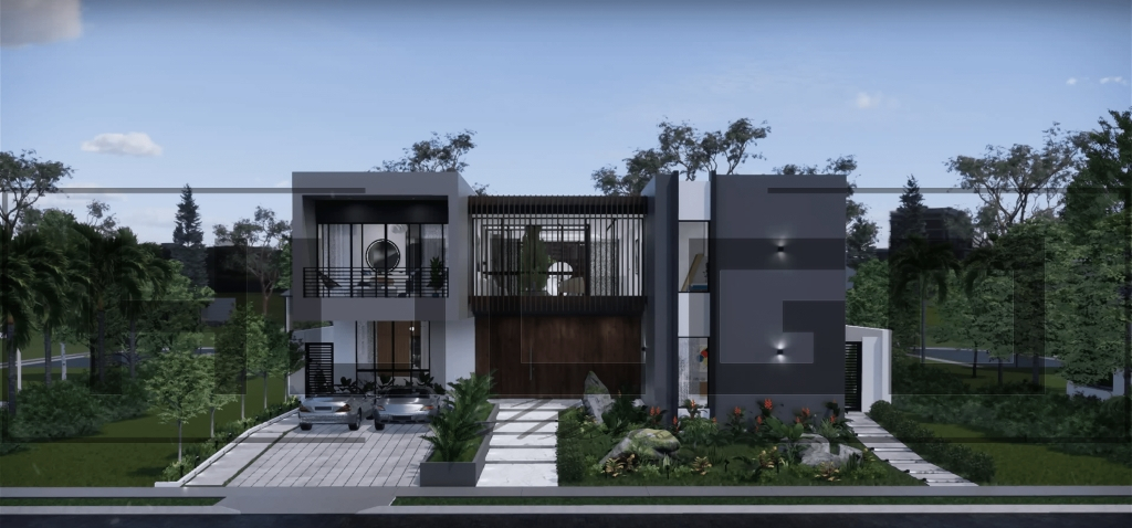 H009 Proiect P+1 17X23 820mp - HULGO Haus | Proiecte de Case Moderne, Exclusiviste și Funcționale, Design Premium pentru Locuințe de Lux și Eficiență Maximă [1]