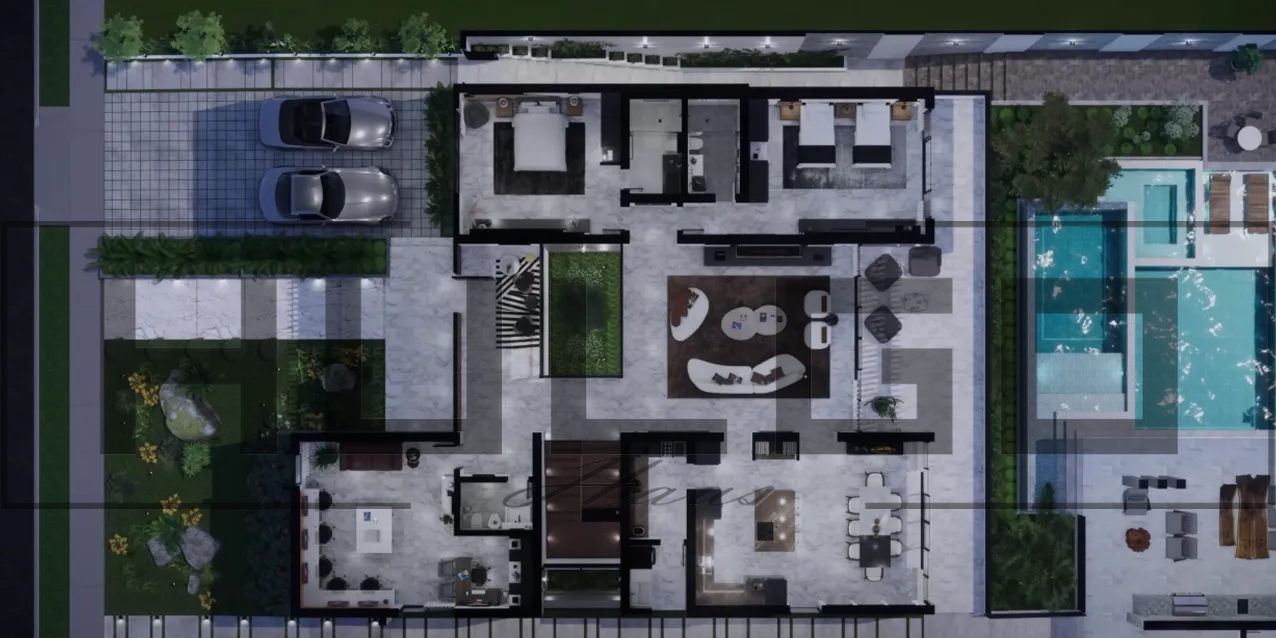 H009 Proiect P+1 17X23 820mp - HULGO Haus | Proiecte de Case Moderne, Exclusiviste și Funcționale, Design Premium pentru Locuințe de Lux și Eficiență Maximă [3]