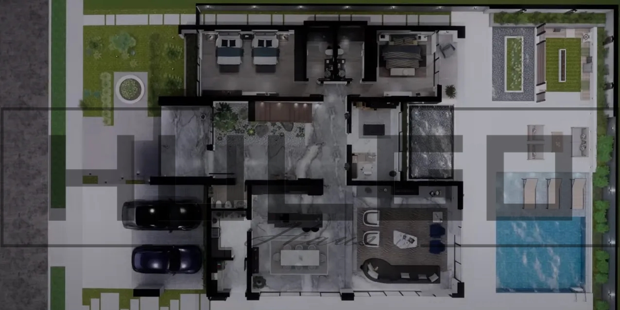 H011 Proiect P+1 18x22 620mp - HULGO Haus | Proiecte de Case Moderne, Exclusiviste și Funcționale, Design Premium pentru Locuințe de Lux și Eficiență Maximă [3]