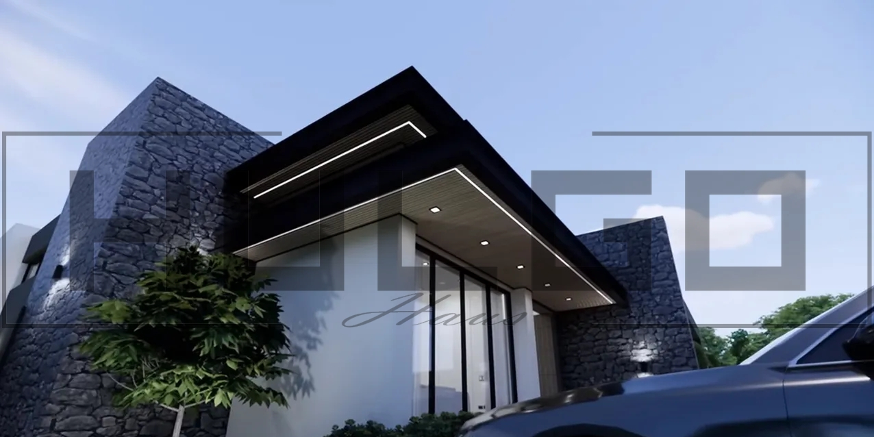 H017 Proiect  Parter 13X20 230mp - HULGO Haus | Proiecte de Case Moderne, Exclusiviste și Funcționale, Design Premium pentru Locuințe de Lux și Eficiență Maximă [2]