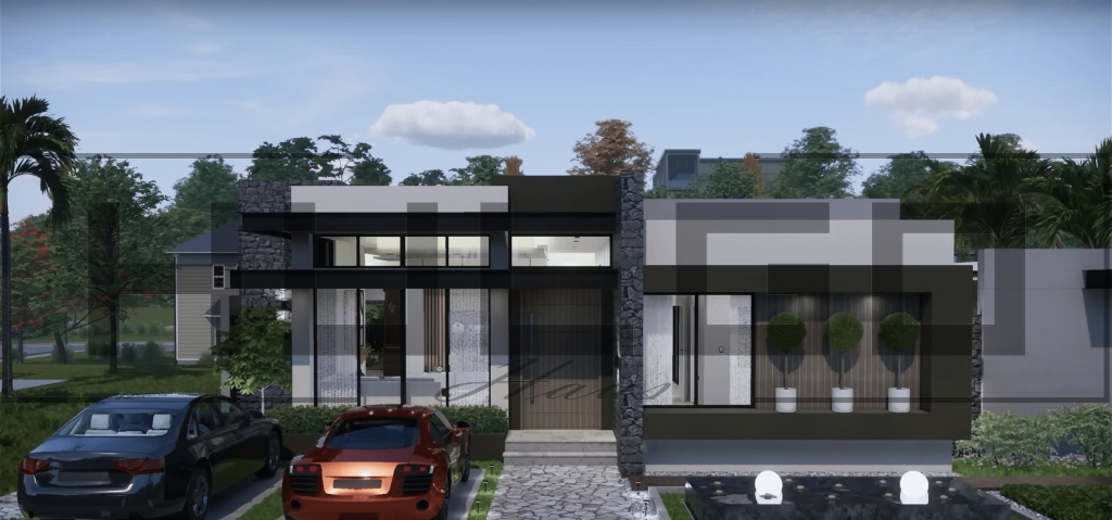 H017 Proiect  Parter 13X20 230mp - HULGO Haus | Proiecte de Case Moderne, Exclusiviste și Funcționale, Design Premium pentru Locuințe de Lux și Eficiență Maximă [1]