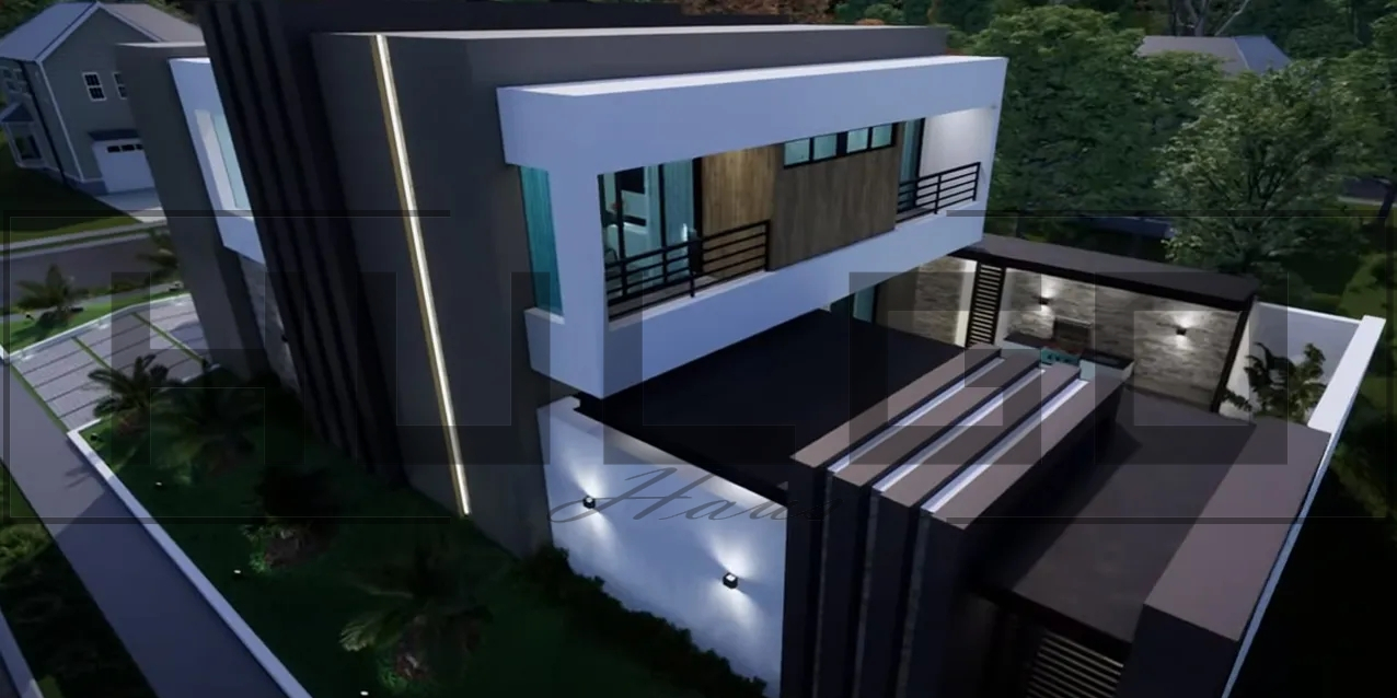 H018 Proiect P+1 12X20 345mp - HULGO Haus | Proiecte de Case Moderne, Exclusiviste și Funcționale, Design Premium pentru Locuințe de Lux și Eficiență Maximă [2]