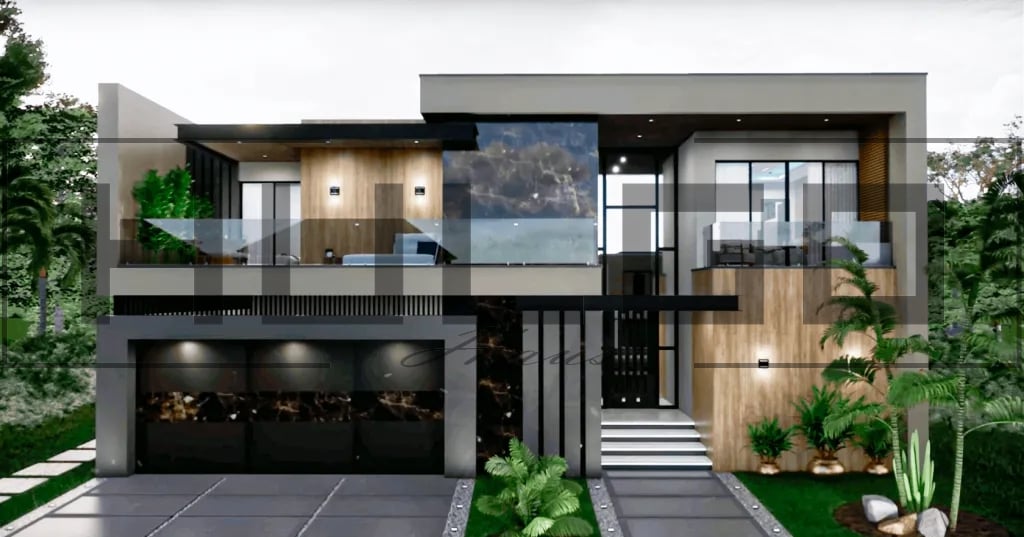 H024 Proiect P+1 16X20 265mp - HULGO Haus | Proiecte de Case Moderne, Exclusiviste și Funcționale, Design Premium pentru Locuințe de Lux și Eficiență Maximă [1]