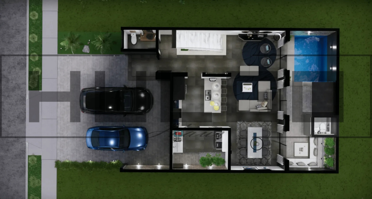 H025 Proiect P+1 10x16 255mp - HULGO Haus | Proiecte de Case Moderne, Exclusiviste și Funcționale, Design Premium pentru Locuințe de Lux și Eficiență Maximă [4]