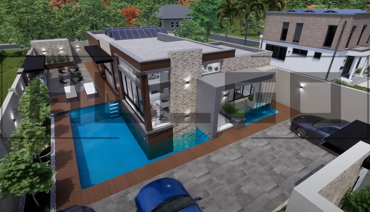 H036 Proiect Parter 9x20 163mp - HULGO Haus | Proiecte de Case Moderne, Exclusiviste și Funcționale, Design Premium pentru Locuințe de Lux și Eficiență Maximă [2]