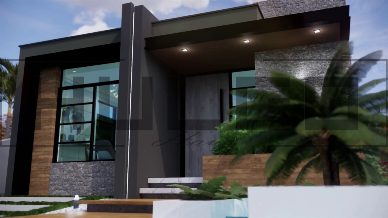 H038 Proiect Parter 7X16 115mp - HULGO Haus | Proiecte de Case Moderne, Exclusiviste și Funcționale, Design Premium pentru Locuințe de Lux și Eficiență Maximă [2]