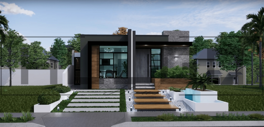 H038 Proiect Parter 7X16 115mp - HULGO Haus | Proiecte de Case Moderne, Exclusiviste și Funcționale, Design Premium pentru Locuințe de Lux și Eficiență Maximă [1]