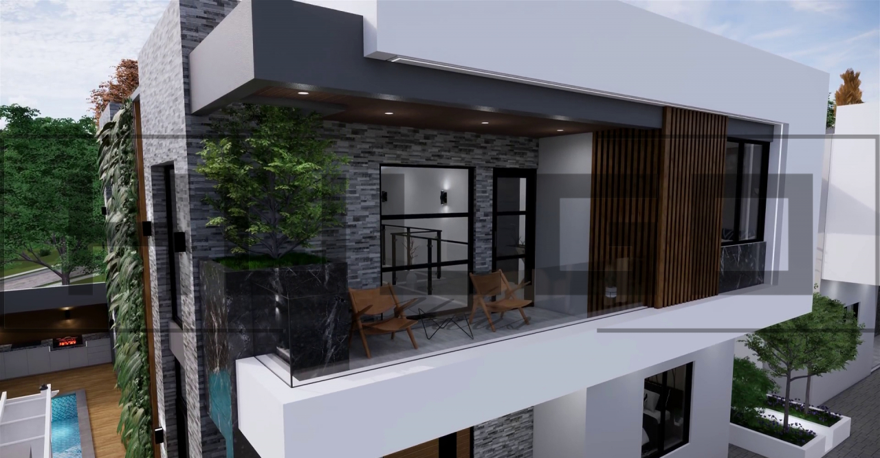 H039 Proiect P+1 10,5x13 205mp - HULGO Haus | Proiecte de Case Moderne, Exclusiviste și Funcționale, Design Premium pentru Locuințe de Lux și Eficiență Maximă [2]