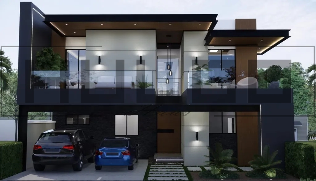 H041 Proiect P+1 12x15 310mp - HULGO Haus | Proiecte de Case Moderne, Exclusiviste și Funcționale, Design Premium pentru Locuințe de Lux și Eficiență Maximă [1]