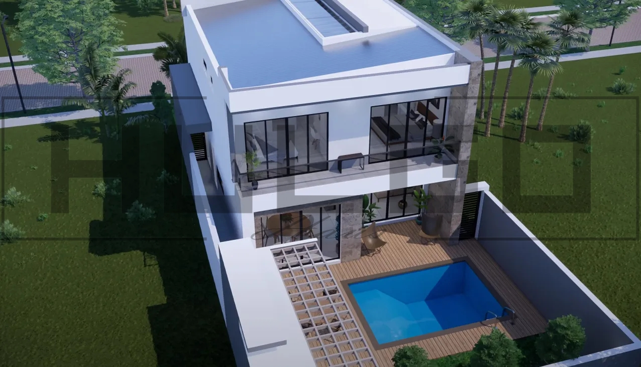 H052 Proiect P+1 8x14m 210mp - HULGO Haus | Proiecte de Case Moderne, Exclusiviste și Funcționale, Design Premium pentru Locuințe de Lux și Eficiență Maximă [5]