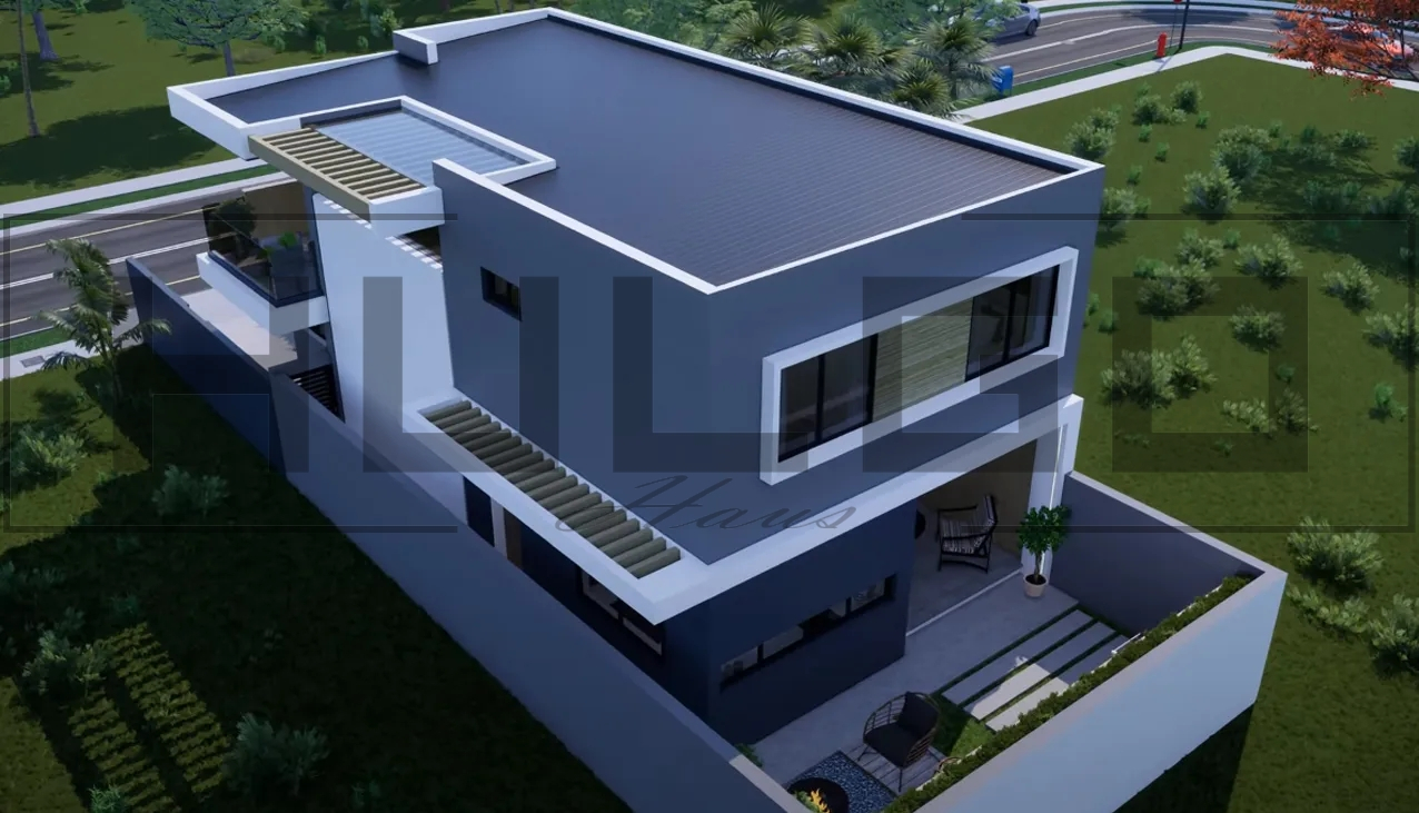H053 Proiect P+1 8x15m 200mp - HULGO Haus | Proiecte de Case Moderne, Exclusiviste și Funcționale, Design Premium pentru Locuințe de Lux și Eficiență Maximă [2]