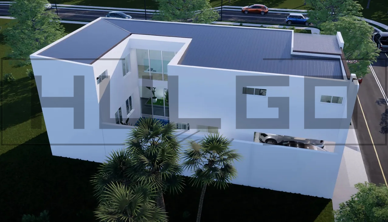 H054 Proiect P+1 9x18m 225mp - HULGO Haus | Proiecte de Case Moderne, Exclusiviste și Funcționale, Design Premium pentru Locuințe de Lux și Eficiență Maximă [2]