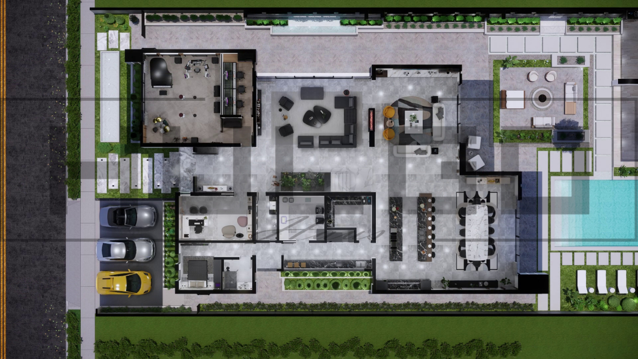 H058 Proiect P+2 19x35m 1065mp - HULGO Haus | Proiecte de Case Moderne, Exclusiviste și Funcționale, Design Premium pentru Locuințe de Lux și Eficiență Maximă [3]