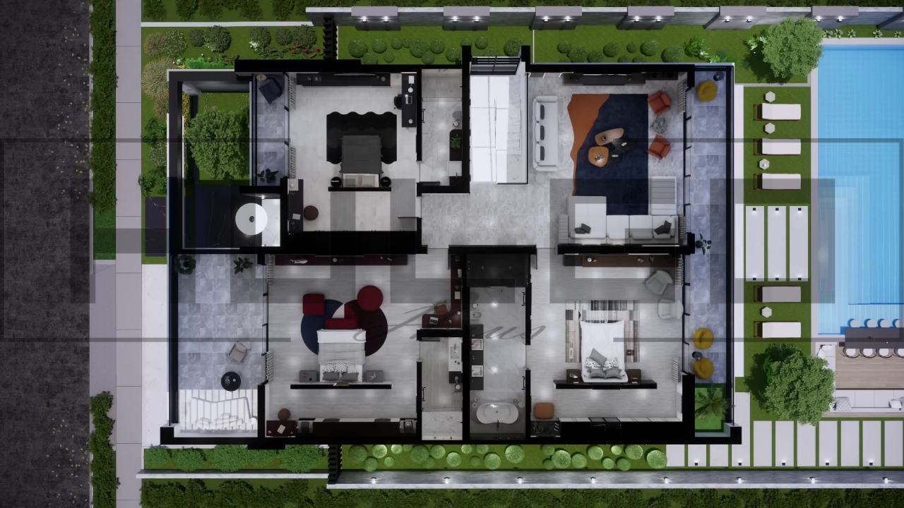 H060 Proiect P+1 16x23m 665mp - HULGO Haus | Proiecte de Case Moderne, Exclusiviste și Funcționale, Design Premium pentru Locuințe de Lux și Eficiență Maximă [4]