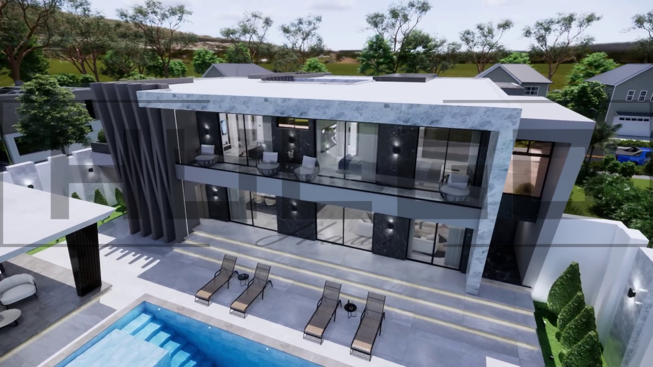 H061 Proiect P+1 21x21m 815mp - HULGO Haus | Proiecte de Case Moderne, Exclusiviste și Funcționale, Design Premium pentru Locuințe de Lux și Eficiență Maximă [2]