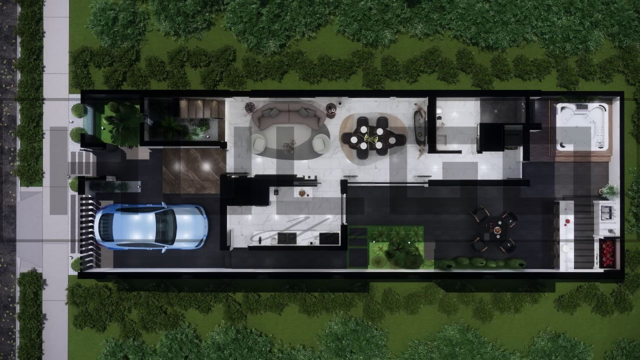 H063 Proiect P+1 8x19m 275mp - HULGO Haus | Proiecte de Case Moderne, Exclusiviste și Funcționale, Design Premium pentru Locuințe de Lux și Eficiență Maximă [3]