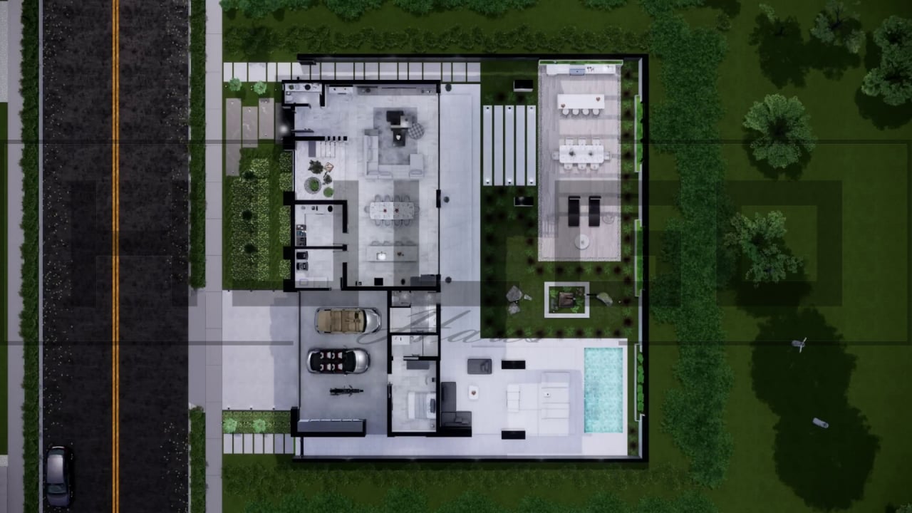 H065 Proiect P+1 26x21m 920mp - HULGO Haus | Proiecte de Case Moderne, Exclusiviste și Funcționale, Design Premium pentru Locuințe de Lux și Eficiență Maximă [3]