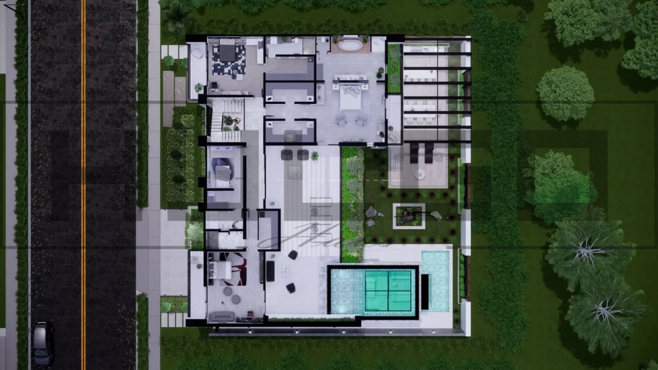 H065 Proiect P+1 26x21m 920mp - HULGO Haus | Proiecte de Case Moderne, Exclusiviste și Funcționale, Design Premium pentru Locuințe de Lux și Eficiență Maximă [4]