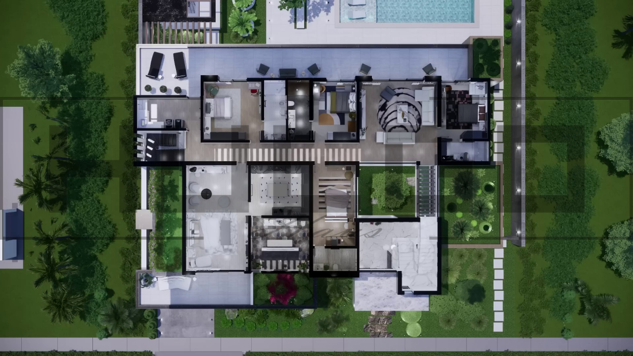 H068 Proiect P+1 28x21m 930mp - HULGO Haus | Proiecte de Case Moderne, Exclusiviste și Funcționale, Design Premium pentru Locuințe de Lux și Eficiență Maximă [4]