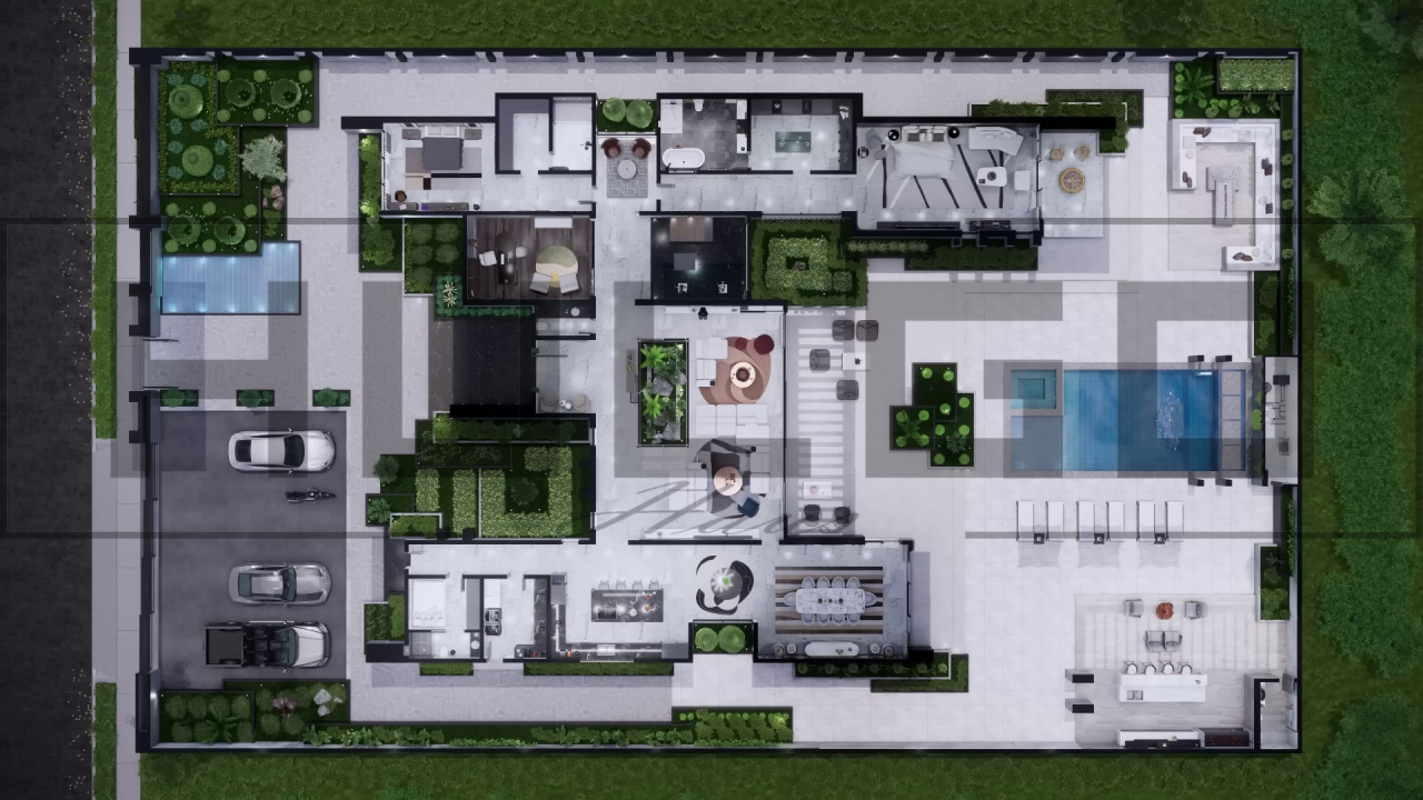 H069 Proiect P+1 27x36m 1065mp - HULGO Haus | Proiecte de Case Moderne, Exclusiviste și Funcționale, Design Premium pentru Locuințe de Lux și Eficiență Maximă [3]