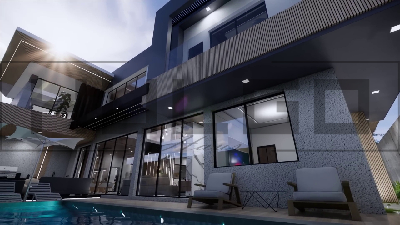 H072 Proiect P+1 23x23m 515mp - HULGO Haus | Proiecte de Case Moderne, Exclusiviste și Funcționale, Design Premium pentru Locuințe de Lux și Eficiență Maximă [2]