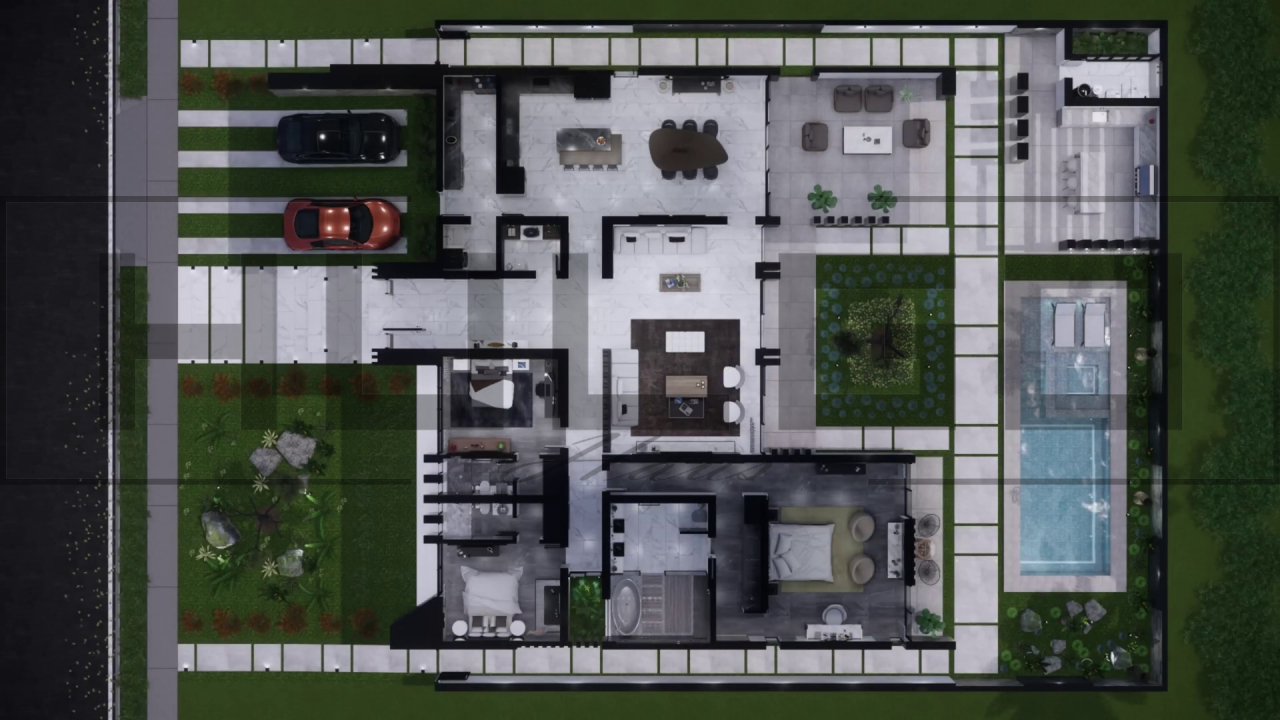 H080 Proiect Parter 21x25m 415mp - HULGO Haus | Proiecte de Case Moderne, Exclusiviste și Funcționale, Design Premium pentru Locuințe de Lux și Eficiență Maximă [3]