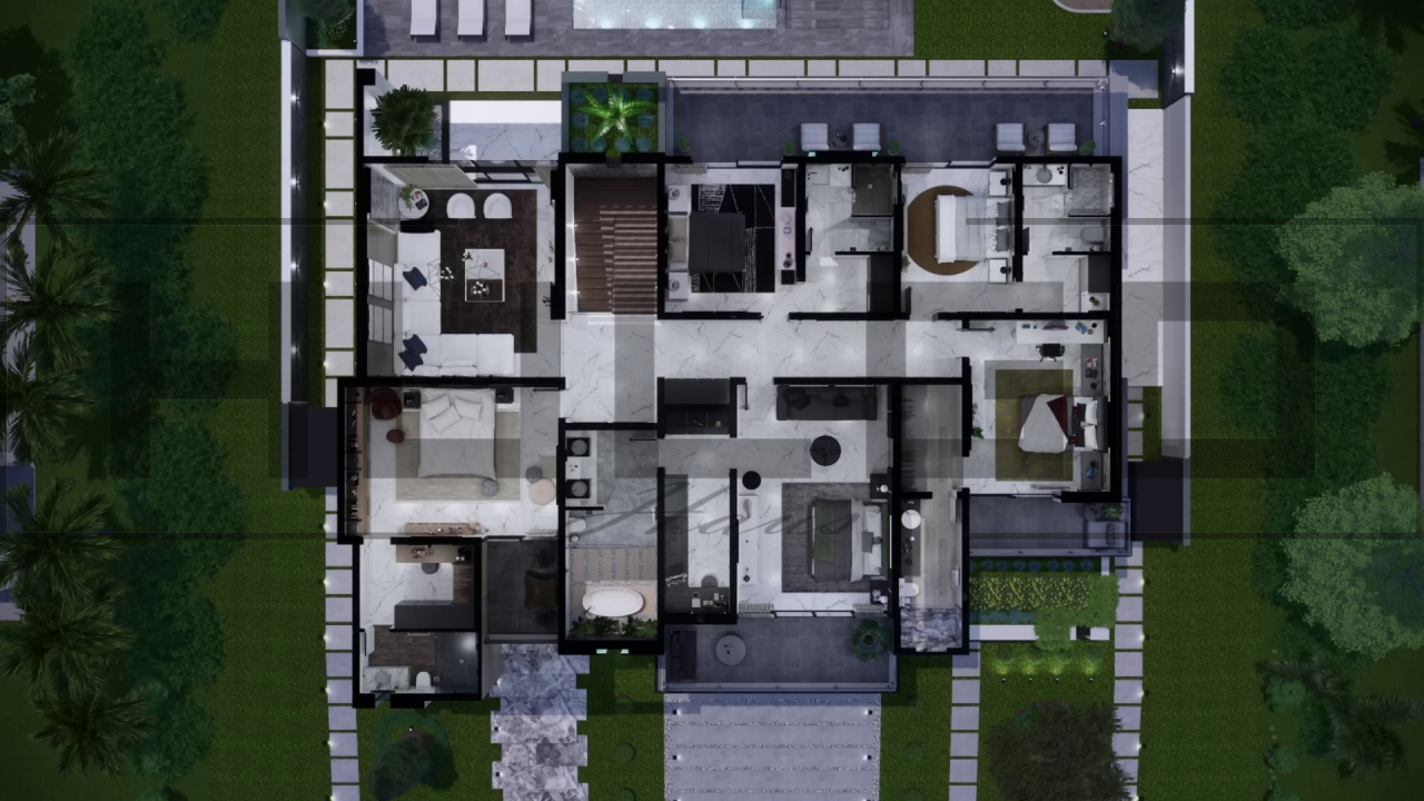 H081 Proiect P+2 21x17m 600mp - HULGO Haus | Proiecte de Case Moderne, Exclusiviste și Funcționale, Design Premium pentru Locuințe de Lux și Eficiență Maximă [4]