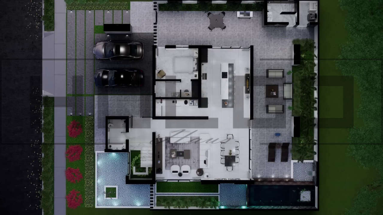 H083 Proiect P+1 15x20m 500mp - HULGO Haus | Proiecte de Case Moderne, Exclusiviste și Funcționale, Design Premium pentru Locuințe de Lux și Eficiență Maximă [3]