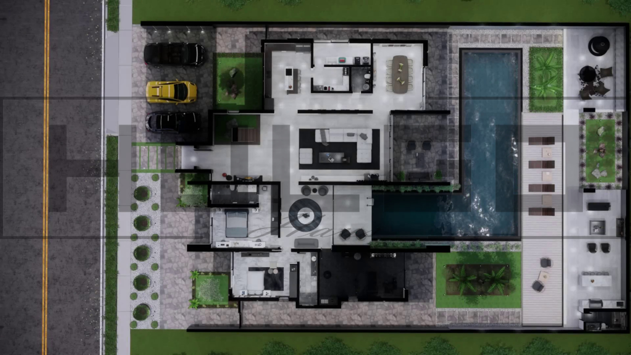 H084 Proiect P+1 24x26m 785mp - HULGO Haus | Proiecte de Case Moderne, Exclusiviste și Funcționale, Design Premium pentru Locuințe de Lux și Eficiență Maximă [3]