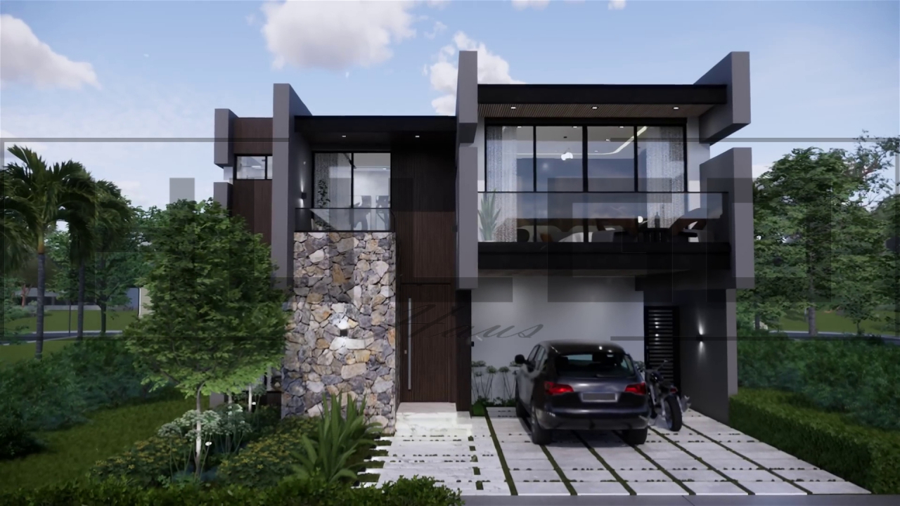 H085 Proiect P+1 10x20m 295mp - HULGO Haus | Proiecte de Case Moderne, Exclusiviste și Funcționale, Design Premium pentru Locuințe de Lux și Eficiență Maximă [1]