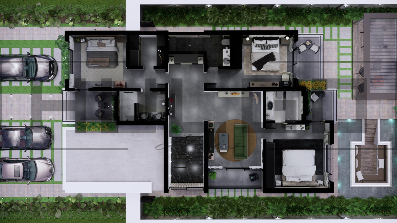 H086 Proiect P+1 11x19m 355mp - HULGO Haus | Proiecte de Case Moderne, Exclusiviste și Funcționale, Design Premium pentru Locuințe de Lux și Eficiență Maximă [4]