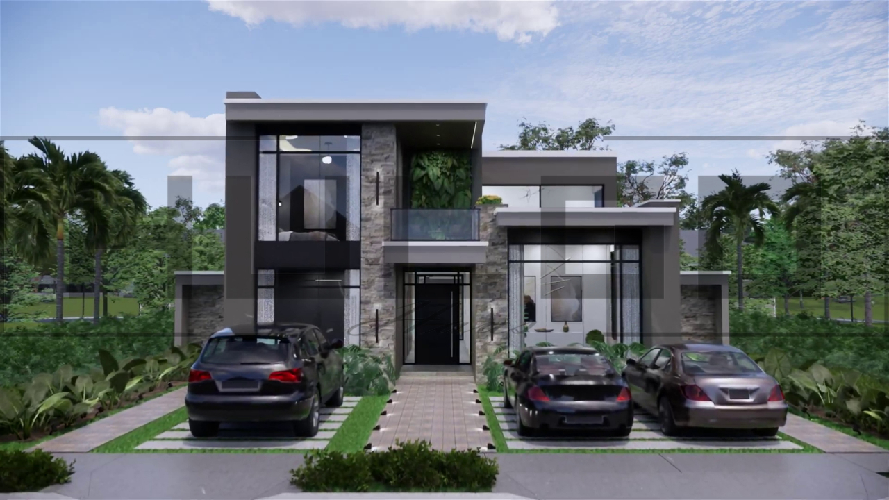 H086 Proiect P+1 11x19m 355mp - HULGO Haus | Proiecte de Case Moderne, Exclusiviste și Funcționale, Design Premium pentru Locuințe de Lux și Eficiență Maximă [1]