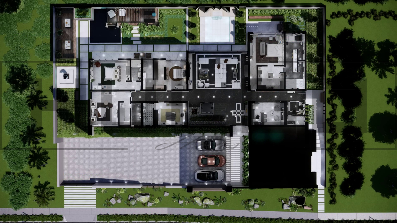 H089 Proiect P+1 34x25m 1025mp - HULGO Haus | Proiecte de Case Moderne, Exclusiviste și Funcționale, Design Premium pentru Locuințe de Lux și Eficiență Maximă [3]