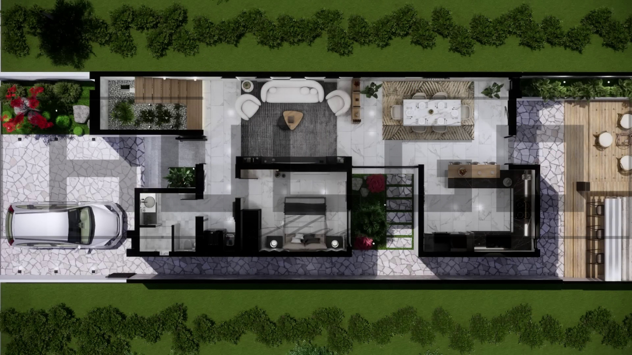 H091 Proiect P+1 19x20m 555mp - HULGO Haus | Proiecte de Case Moderne, Exclusiviste și Funcționale, Design Premium pentru Locuințe de Lux și Eficiență Maximă [3]