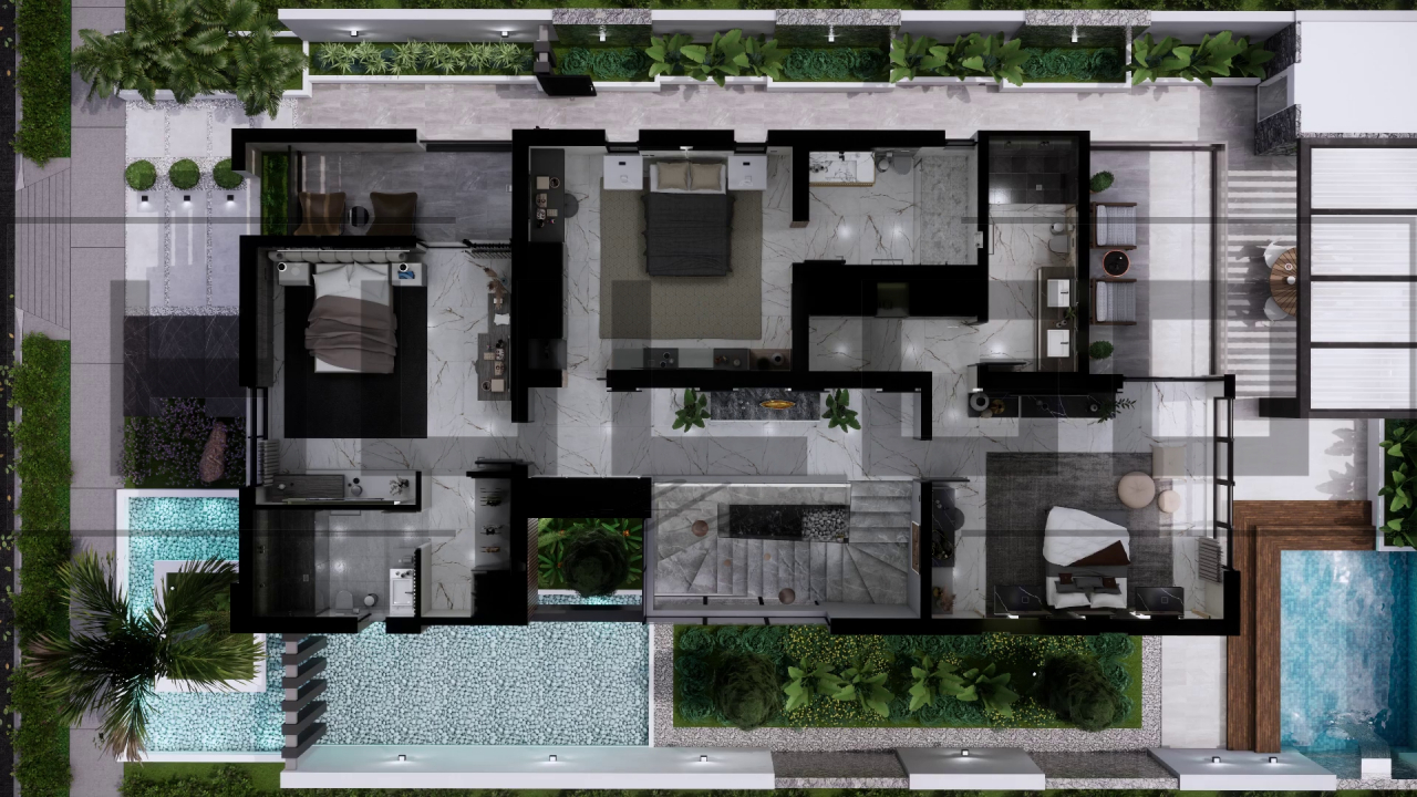 H092 Proiect P+1 9x18m 310mp - HULGO Haus | Proiecte de Case Moderne, Exclusiviste și Funcționale, Design Premium pentru Locuințe de Lux și Eficiență Maximă [4]