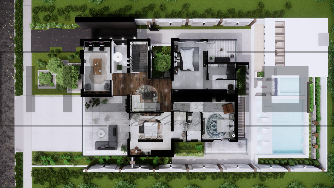 H093 Proiect P+1 17x21m 550mp - HULGO Haus | Proiecte de Case Moderne, Exclusiviste și Funcționale, Design Premium pentru Locuințe de Lux și Eficiență Maximă [4]