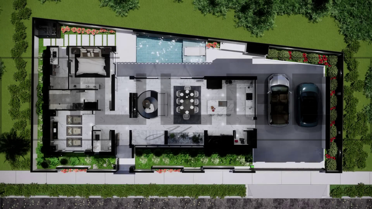 H094 Proiect P+2 24x10m 355mp - HULGO Haus | Proiecte de Case Moderne, Exclusiviste și Funcționale, Design Premium pentru Locuințe de Lux și Eficiență Maximă [3]