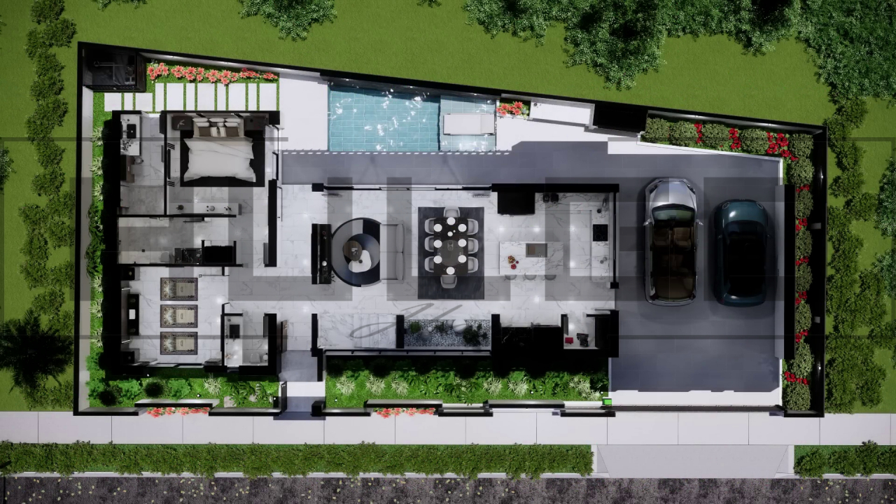 H097 Proiect P+2 24x10m 350mp - HULGO Haus | Proiecte de Case Moderne, Exclusiviste și Funcționale, Design Premium pentru Locuințe de Lux și Eficiență Maximă [3]