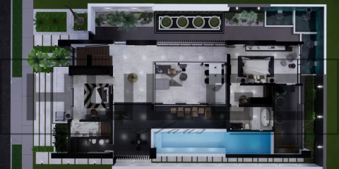 H004 Proiect P+2 11X24 685mp - HULGO Haus | Proiecte de Case Moderne, Exclusiviste și Funcționale, Design Premium pentru Locuințe de Lux și Eficiență Maximă [4]