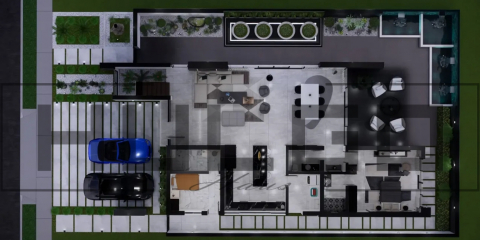 H004 Proiect P+2 11X24 685mp - HULGO Haus | Proiecte de Case Moderne, Exclusiviste și Funcționale, Design Premium pentru Locuințe de Lux și Eficiență Maximă [3]