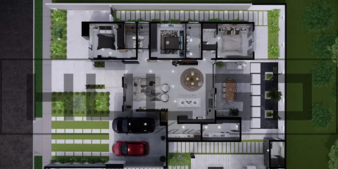 H008 Proiect Parter 17x20 285mp - HULGO Haus | Proiecte de Case Moderne, Exclusiviste și Funcționale, Design Premium pentru Locuințe de Lux și Eficiență Maximă [3]