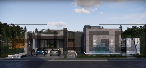 Proiecte Case Parter - H012 Proiect Parter 17x25 345mp - HULGO Haus | Proiecte de Case Moderne, Exclusiviste și Funcționale, Design Premium pentru Locuințe de Lux și Eficiență Maximă