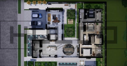 H012 Proiect Parter 17x25 345mp - HULGO Haus | Proiecte de Case Moderne, Exclusiviste și Funcționale, Design Premium pentru Locuințe de Lux și Eficiență Maximă [2]