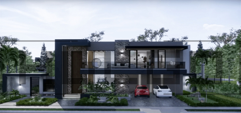 Proiecte Case P + 1 Etaj - H013 Proiect P+1 17X16 465mp - HULGO Haus | Proiecte de Case Moderne, Exclusiviste și Funcționale, Design Premium pentru Locuințe de Lux și Eficiență Maximă